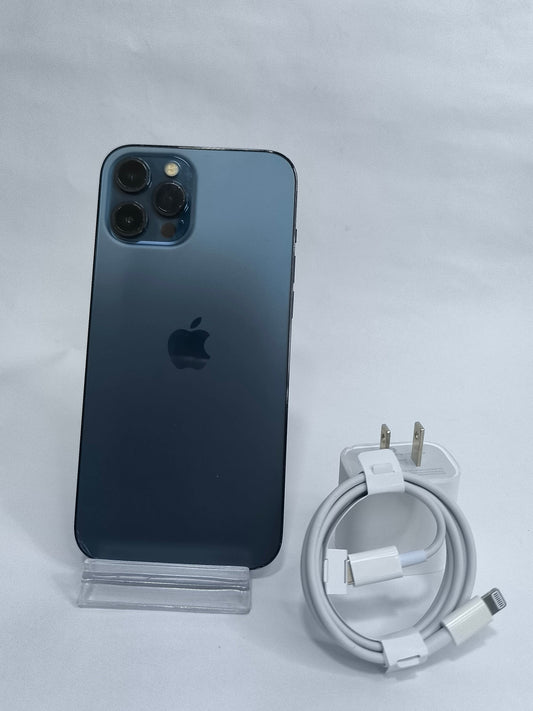 iPhone 12 pro max (Reacondicionado) 128GB, color azul oscuro
